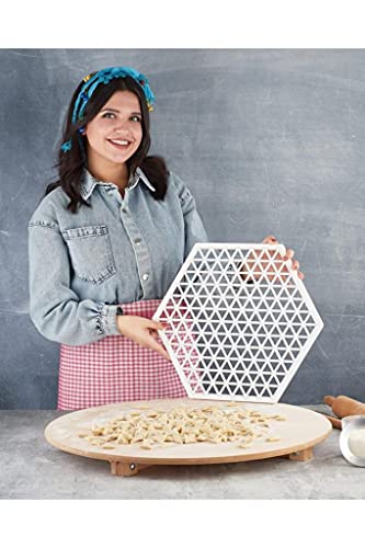 Vip Ahmet Shaper Knödel Manti Form Manti Kalibi Maulkorb Pelmeni Teig Form 213 Loch 44 cm dreieck Form von Vip Ahmet