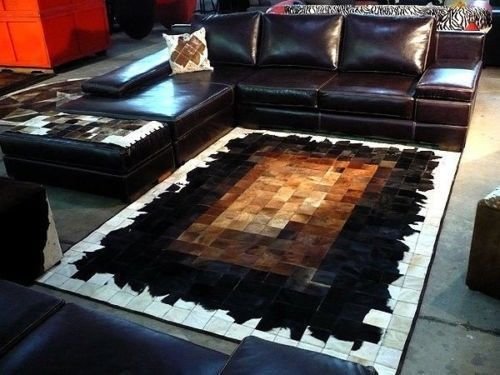 Vip-leather NEU KUHFELL Patchwork Teppich (120 cm x 180 cm) von Vip-leather