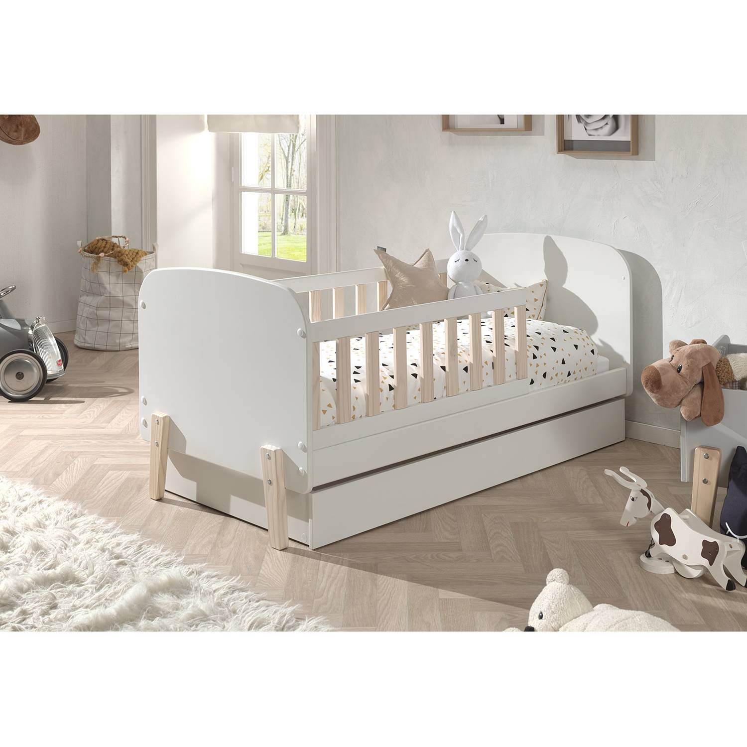 home24 Bettschublade 1385 x 14 x 74cm Weiß home24 Bettschublade 1385 x 14 x 74cm Weiß von home24