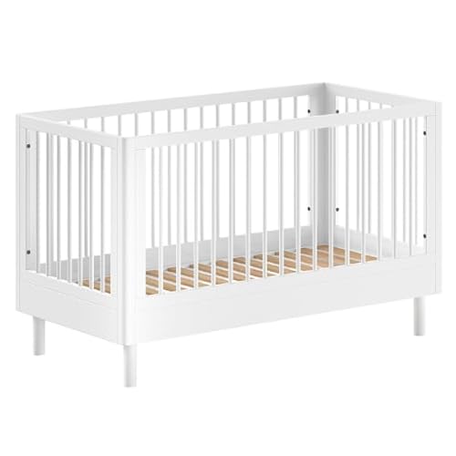 Forrest Babybett 70 x 140cm - verstellbar - Weißbuche von Vipack