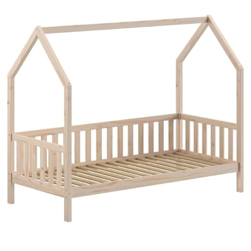 Hausbett Home – 90 x 200 cm – mit Barriere – Kiefernholz von Vipack