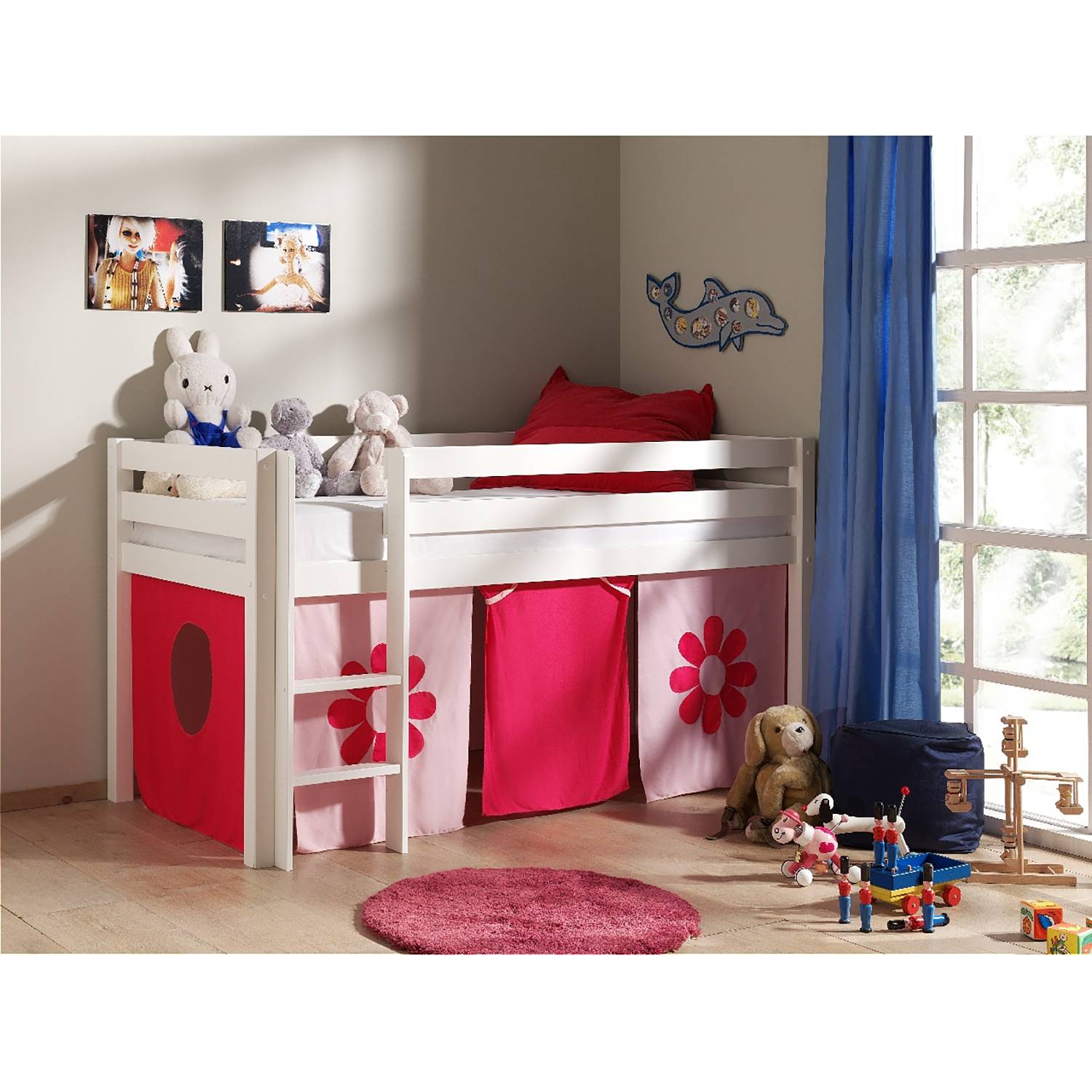 Spielbett Pino Pink Flower von Vipack