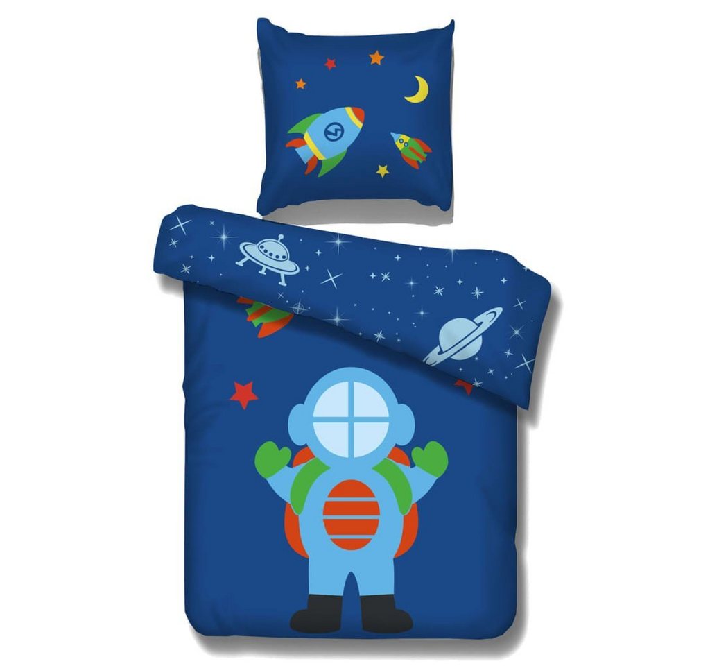 Tagesdecke Bettbezug-Set Astronaut 195x85 cm Baumwolle, Vipack von Vipack