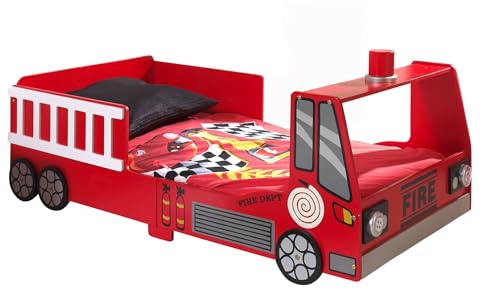 Vipack 'Autobett sctdft Toddler Fire Truck Kinderbett MDF Rot 157 x 77 x 60 cm von Vipack
