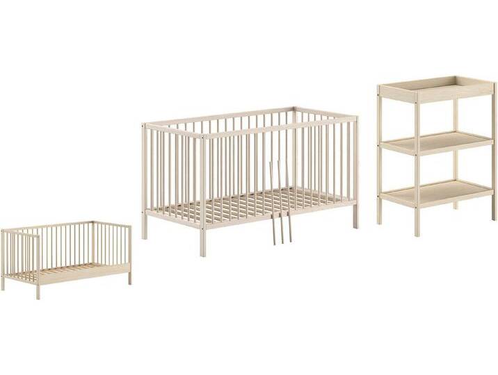 Vipack Babymöbel-Set Dino ist das ideale Start Set für Ihr Kind aus massiver Buche, (2-tlg), beige von Vipack