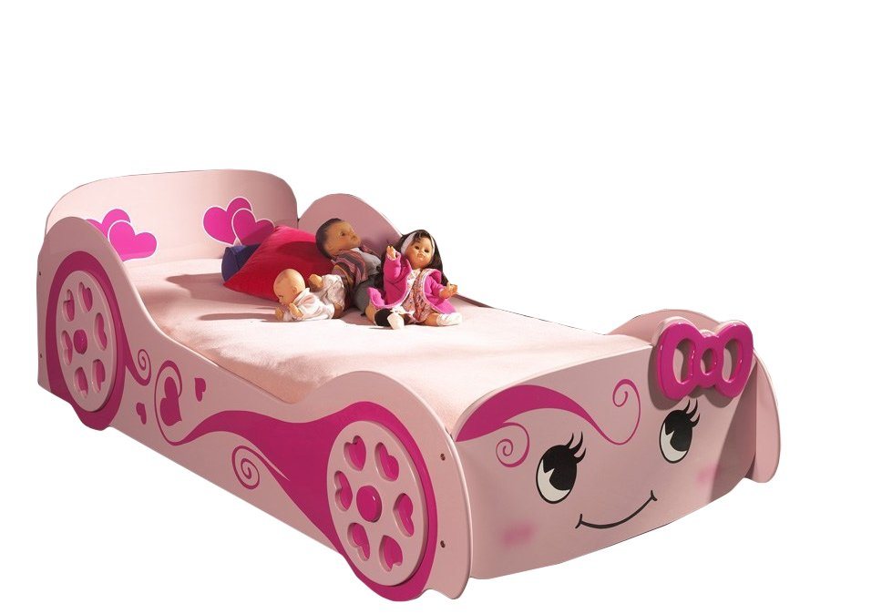 Kindermöbel 24 Autobett Joline Rosa - Pink von Kindermöbel 24