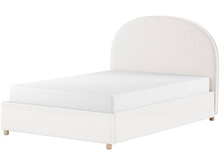 Vipack Boxbett Moon, mit Lattenrost und Stauraum, modernes Design (gerundetes Kopfteil und in 2 Breiten erhältlich), inkl. Massivholz Füßen in natur von Vipack