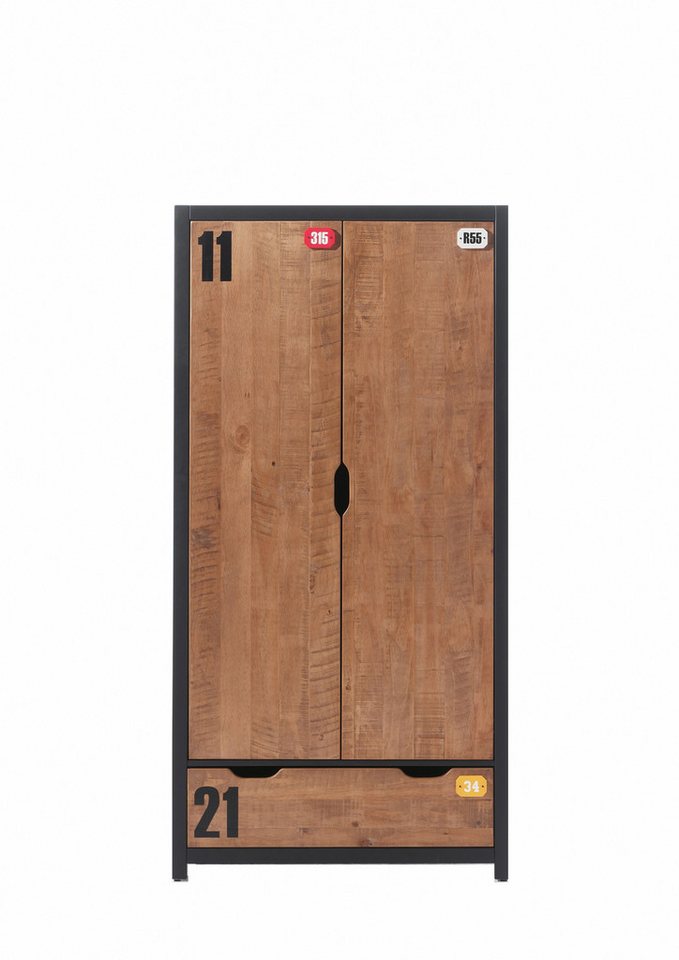 Vipack Drehtürenschrank 100 x 200 x 55 cm (B/H/T) von Vipack