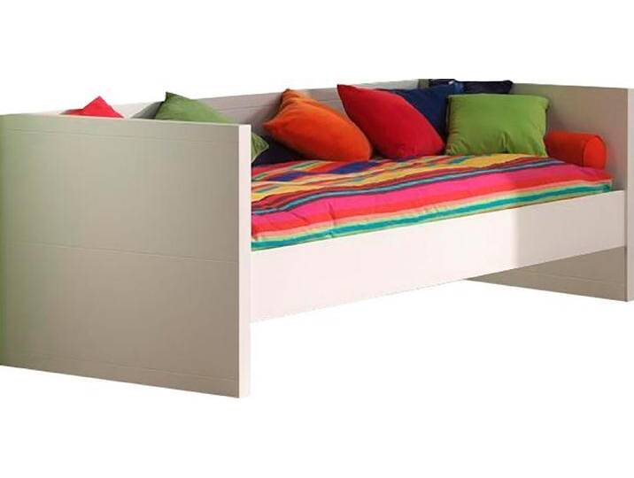 Vipack Einzelbett (Made in Europe), mit gradliniger Optik und Liegefläche 90x200 cm, Weiß lackiert, weiß von Vipack