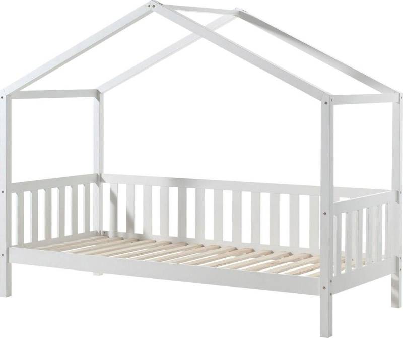Vipack Hausbett Dallas, mit Dachaufbau, Kiefer massiv, stabil gebaut (B/H/T ca. 210x170x97cm, mit Sprossenumrandung), wahlweise mit oder ohne Bettschublade und Textilhimmel Vipack Hausbett Dallas, mit Dachaufbau, Kiefer massiv, stabil gebaut (B/H/T ca. 210x170x97cm, mit Sprossenumrandung), wahlweise mit oder ohne Bettschublade und Textilhimmel von Vipack