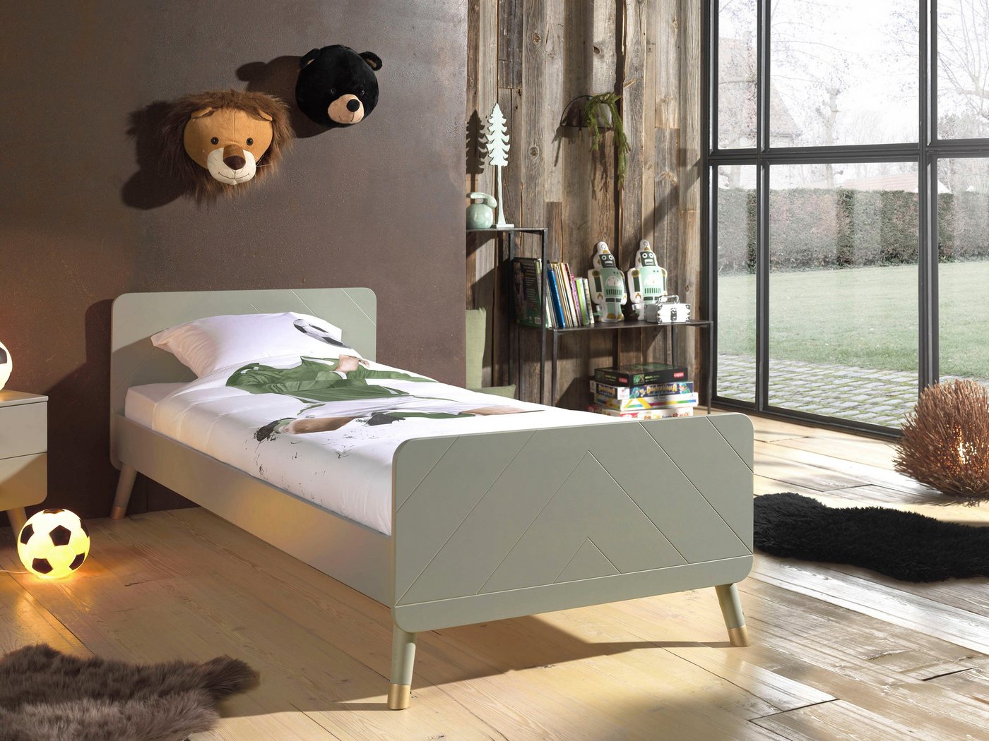 Vipack Jugendbett Billy, Einzelbett 90/200, inkl. Rolllattenrost, modernes Design (B/H/T ca. 203,6x73,5x95cm, Profil-Optik in Kopf- und Fußteil), universell einsetzbar, verschiedene Farben zur Wahl Vipack Jugendbett Billy, Einzelbett 90/200, inkl. Rolllattenrost, modernes Design (B/H/T ca. 203,6x73,5x95cm, Profil-Optik in Kopf- und Fußteil), universell einsetzbar, verschiedene Farben zur Wahl von Vipack