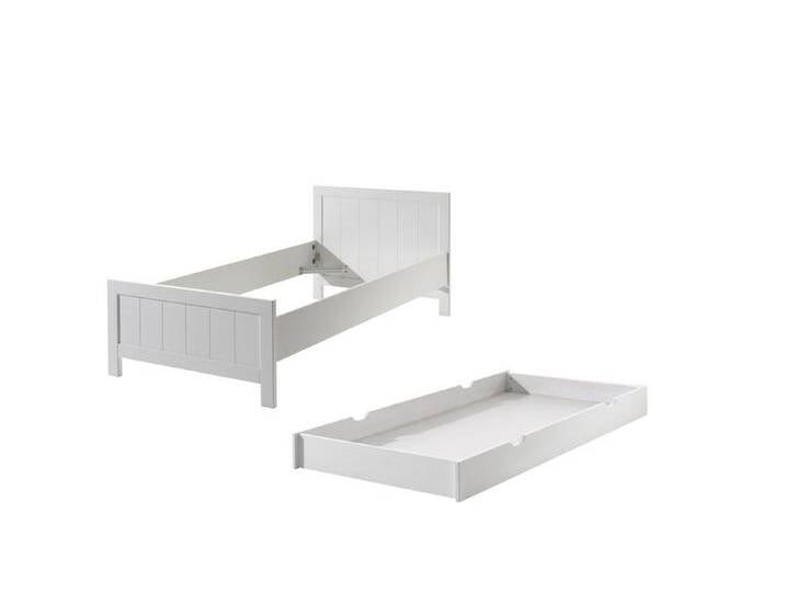Vipack Jugendzimmer-Set aus Massiv Kiefer und MDF in Weiß mit einer Schublade., weiß Vipack Jugendzimmer-Set aus Massiv Kiefer und MDF in Weiß mit einer Schublade., weiß von Vipack