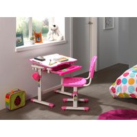 Vipack Kinderschreibtisch Comfortline, (Set, mit Stuhl), Schülerschreibtsich, ergenomisch höhenverstellbar, mit Stauraumfach, in mehreren Farben von vipack