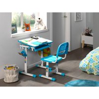 Vipack Kinderschreibtisch "Comfortline, mit Höhenverstellung inkl. Taschen- u. Becherhalter", (Set, B/H/T ca. 70x54-76x47,4cm, verschiedene Farben, mit Griffelschublade), inkl. Stuhl und verstellbarer Schreibplatte, praktische Funktionen von vipack