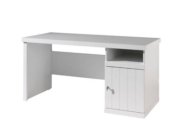 Vipack Kinderschreibtisch aus MDF in Weiß mit einer Tür. Abmessungen (BxHxT) 150x75,5x70 cm, weiß von Vipack