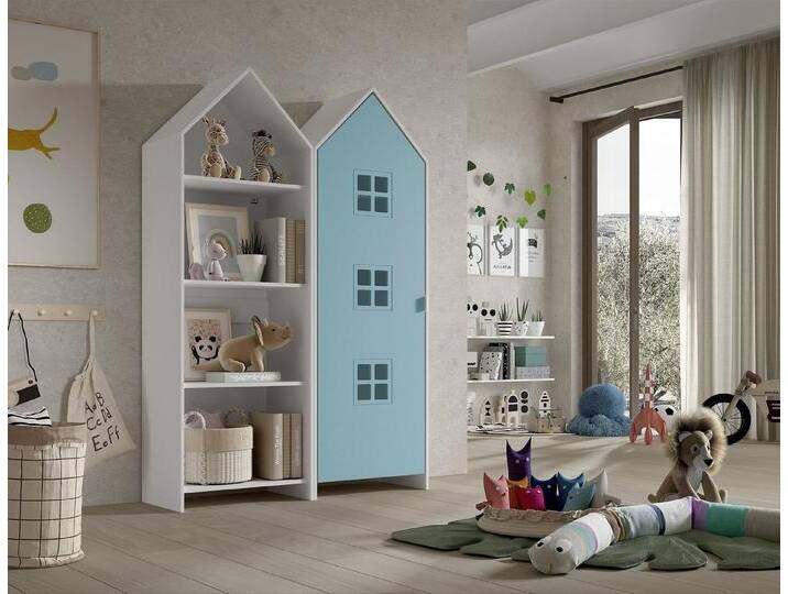 Vipack Kleiderschrank CASAMI BRUGES in Korpus Weiß / Front Blau, MDF, blau Vipack Kleiderschrank CASAMI BRUGES in Korpus Weiß / Front Blau, MDF, blau von Vipack