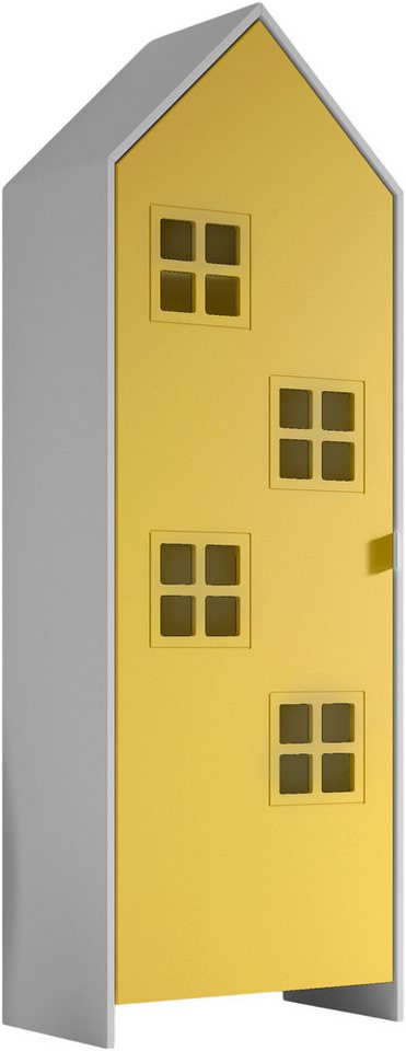 Vipack Kleiderschrank Casami, mit trendiger Optik in zeitlosem Design (B/H/T ca. 57,6x171,3x37cm, Fronten in verschiedenen Farben erhältlich) variable Innenausstattung und viel Stauraum von Vipack
