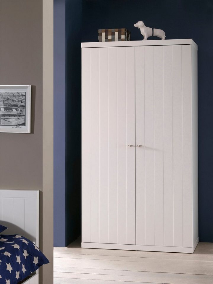 Vipack Kleiderschrank (Made in Europe) Kleiderschrank mit 2 Türen, Hängemöglichkeit und Wäschefächern von Vipack