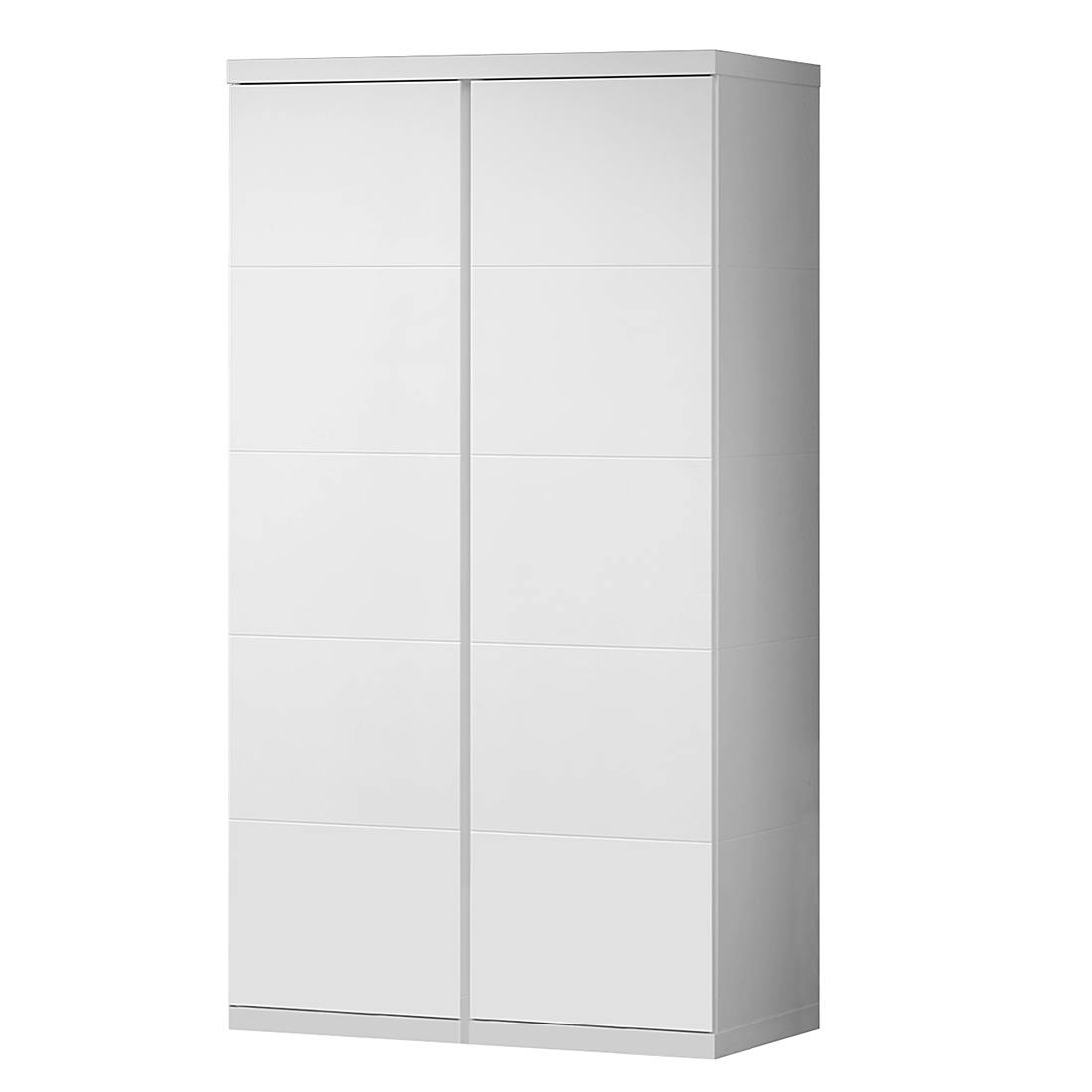 Vipack Kleiderschrank Lara Weiß 110x205x57 cm (BxHxT) MDF von Vipack