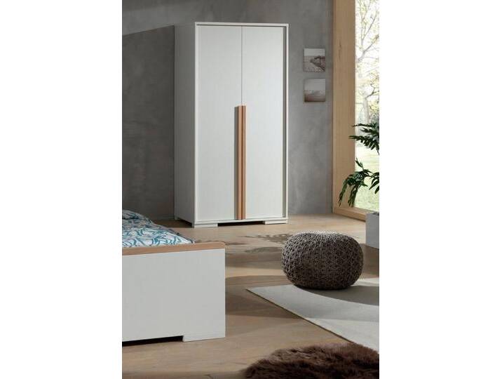 Vipack Kleiderschrank London (Made in Europe) mit Melamin-Oberfläche und Soft-Close, weiß, Türen: 2 St., weiß von Vipack