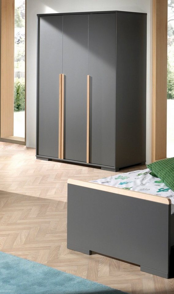 Vipack Kleiderschrank London (Made in Europe) mit Melamin-Oberfläche und Soft-Close von Vipack