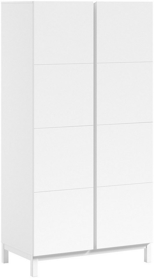 Vipack Kleiderschrank in modernem Design, Türen mit Profilfräsung, pflegeleichter Oberfläche mit 2 Drehtüren inkl. Soft-Close, Wäschefächer, Ausf. weiß lackiert Vipack Kleiderschrank in modernem Design, Türen mit Profilfräsung, pflegeleichter Oberfläche mit 2 Drehtüren inkl. Soft-Close, Wäschefächer, Ausf. weiß lackiert von Vipack