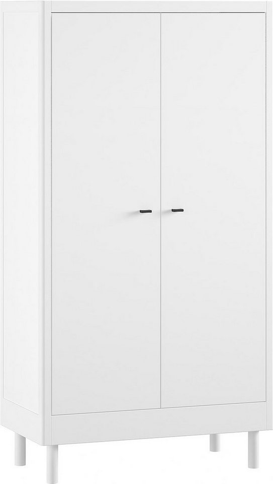 Home affaire Kleiderschrank mit viel Stauraum, Facheinteilung, hochwertig und stabil gebaut (B/H/T ca. 100x190x55cm) Türen mit Soft-Close, Buche massiv weiß lackiert Home affaire Kleiderschrank mit viel Stauraum, Facheinteilung, hochwertig und stabil gebaut (B/H/T ca. 100x190x55cm) Türen mit Soft-Close, Buche massiv weiß lackiert von Home affaire