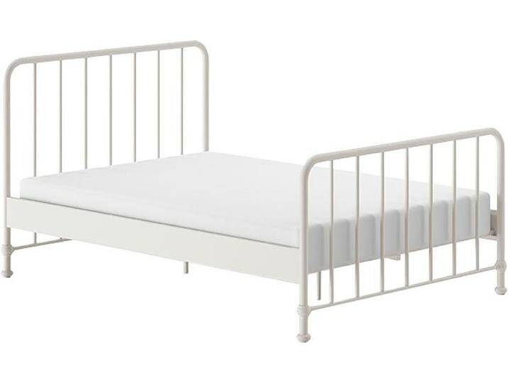 Vipack Metallbett Bronxx, standfest gebaut, gradlinige Optik in zeitlosem Design (in 2 Größen und verschiedenen Farben erhältlich), inkl. Lattenrost von Vipack