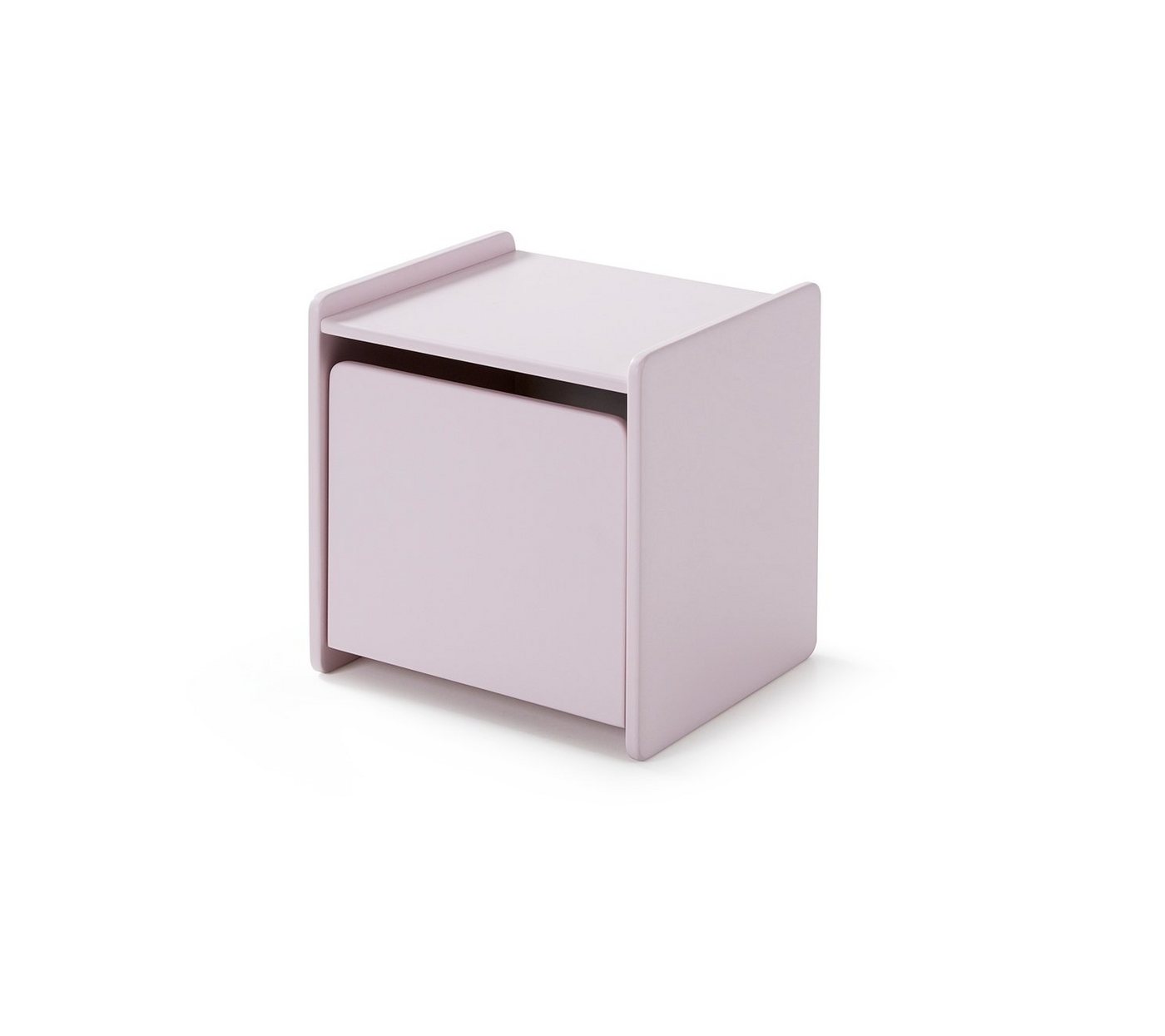 Vipack Nachtkonsole aus MDF in rosa mit einer Tür. Abmessungen (BxHxT) 40x41x36 cm von Vipack