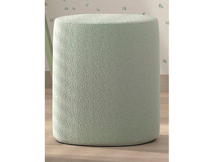 Vipack Polsterhocker Moon, Hocker in rund, mit flauschigem Bouclé Stoff (B/H/T ca. 41x41,5x41cm, bis 80 kg belastbar), als Sitzgelegenheit o. Nachttisch, 41 cm ∅, Bouclé Stoff, in 4 Farben von Vipack
