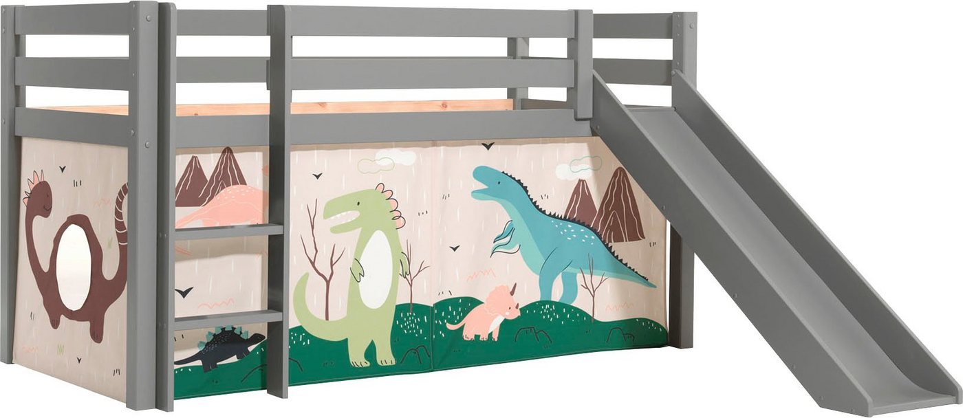 Vipack Spielbett Vipack Pino (Made in Europe), Hochbett mit Textil-Set, inkl. Rolllattenrost, Leiter und Rutsche Vipack Spielbett Vipack Pino (Made in Europe), Hochbett mit Textil-Set, inkl. Rolllattenrost, Leiter und Rutsche von Vipack