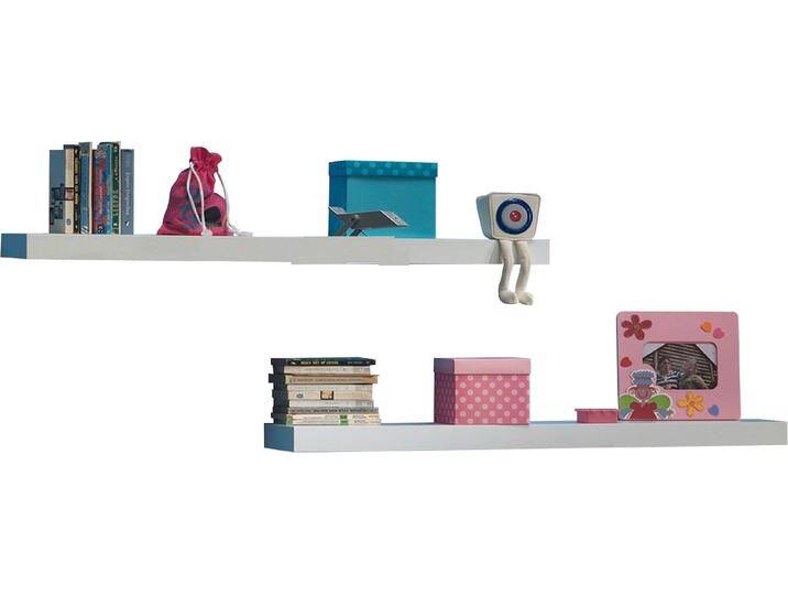Wandboard VIPACK, weiß, H:5cm T:24cm, Holzwerkstoff, Regale, Wandregal-Set in moderner Optik und mit verdeckter Montage Wandboard VIPACK, weiß, H:5cm T:24cm, Holzwerkstoff, Regale, Wandregal-Set in moderner Optik und mit verdeckter Montage von Vipack