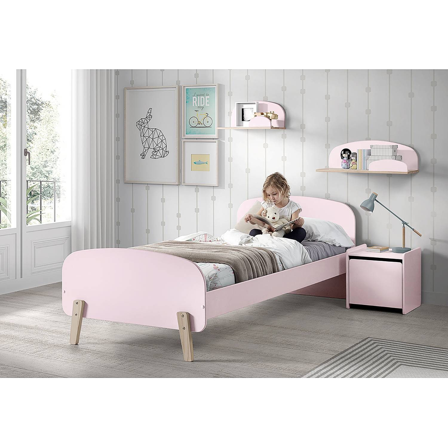 home24 Wandregal 45cm Pink/Rosa home24 Wandregal 45cm Pink/Rosa von home24