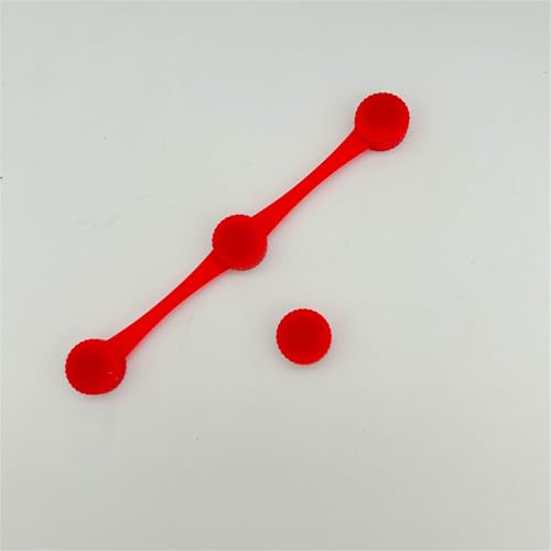 Air Fryer Magnet Silikon Schnalle Set,Heißluftfritteuse Magnetische Silikon Schnalle,Hochtemperaturbeständige Silikonschnalle zur sicheren Befestigung von Kochpapier, Heißluftfritteuse Zubehör,Rot von Vipomkowa
