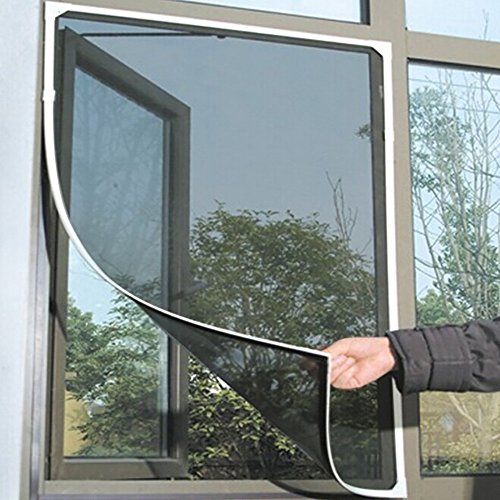 Fenster Fliegengitter - Mückenschutz ohne Bohren - Katzensicher Katzengitter Fenster Ohne Bohren Katzen Fenstergitter Stabil für Alle Fenster Dachfenster, 150 cm x 200 cm von Vipomkowa