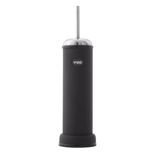 Vipp 11 Toilettenbürste, Edelsathl, Schwarz, 12 cm von Vipp