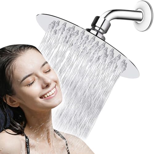 Vipuikos Duschkopf Regendusche 6 Zoll, 304 Edelstahl Kopfbrause Regendusche, 360° Verstellbar Regendusche Duschkopf mit Poliert Spiegeleffekt, 1/2 Zoll Rund Regenduschkopf für Bad Vipuikos Duschkopf Regendusche 6 Zoll, 304 Edelstahl Kopfbrause Regendusche, 360° Verstellbar Regendusche Duschkopf mit Poliert Spiegeleffekt, 1/2 Zoll Rund Regenduschkopf für Bad von Vipuikos