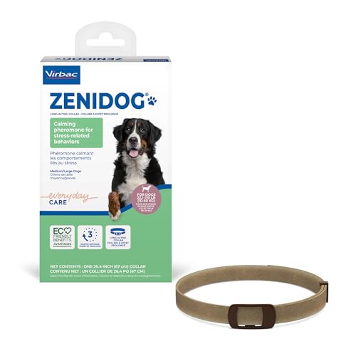 Zenidog Langwirkendes Halsband für Hunde, beruhigendes Pheromon-Halsband für Stressabbau, hält bis zu 3 Monate Virbac Zenidog Langwirkendes Halsband für Hunde, beruhigendes Pheromon-Halsband für Stressabbau, hält bis zu 3 Monate Virbac von Virbac