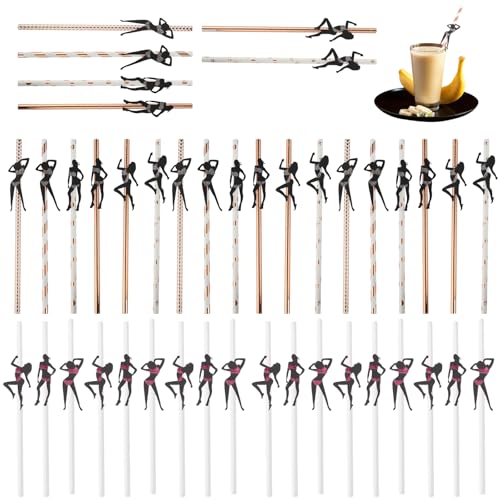 VireEyU 48er Pack Junggesellinnenabschied Deko Strohhalme Junggesellinnenabschied Strohhalme Cocktail Strohhalme Striptease Gold Strohhalme Cocktail Strohhalme für Party Dekoration Mädchen Brautdusche VireEyU 48er Pack Junggesellinnenabschied Deko Strohhalme Junggesellinnenabschied Strohhalme Cocktail Strohhalme Striptease Gold Strohhalme Cocktail Strohhalme für Party Dekoration Mädchen Brautdusche von VireEyU