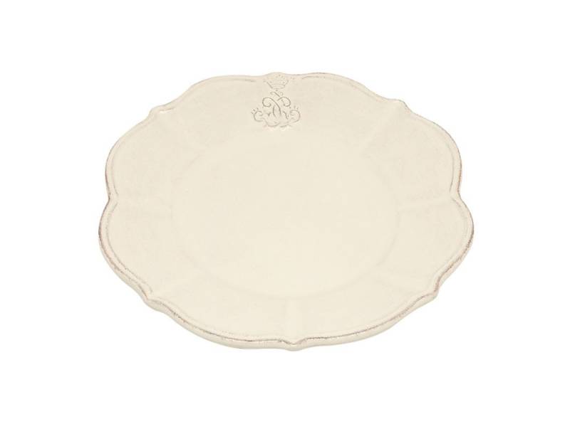 Virginia Casa Speiseteller Corona, Spülmaschinengeeignet, Weiß, Motiv: Krone von Virginia Casa