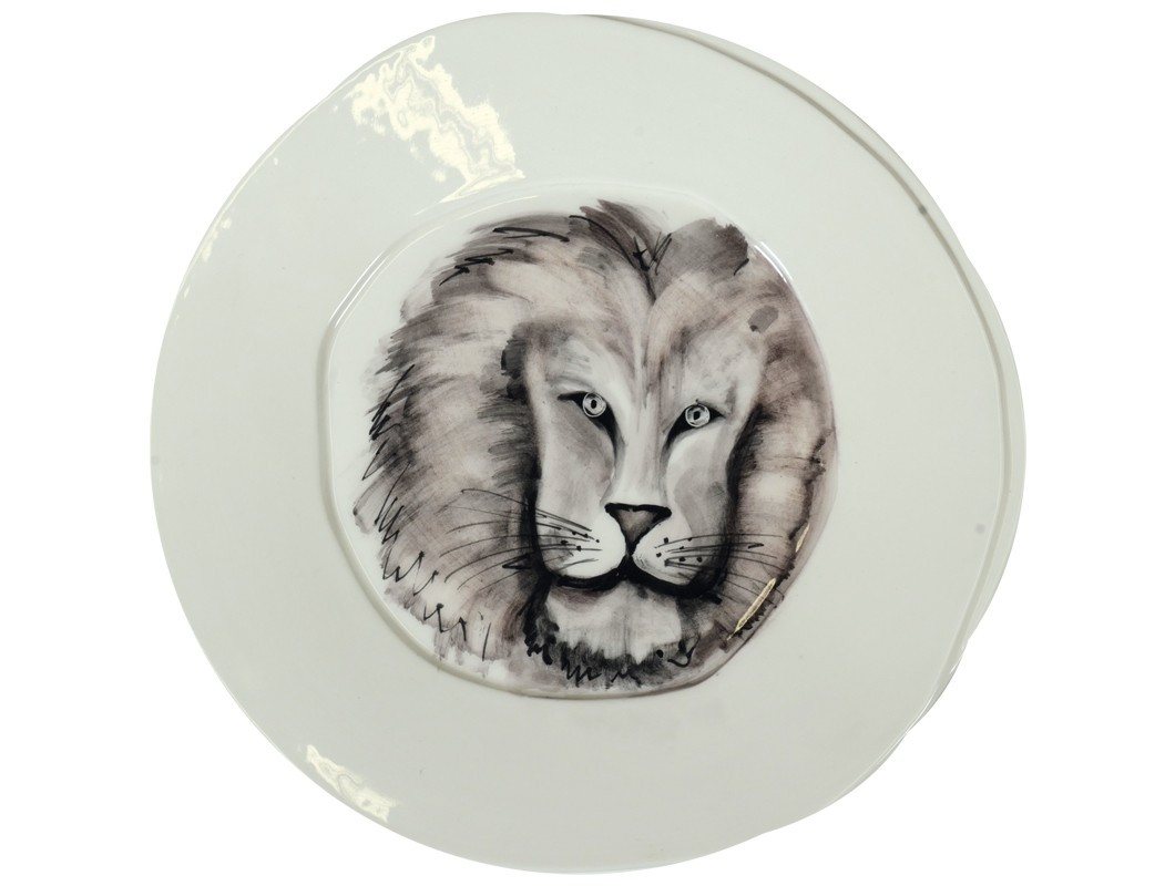 Virginia Casa Speiseteller Safari, Weiß D:27cm Keramik von Virginia Casa