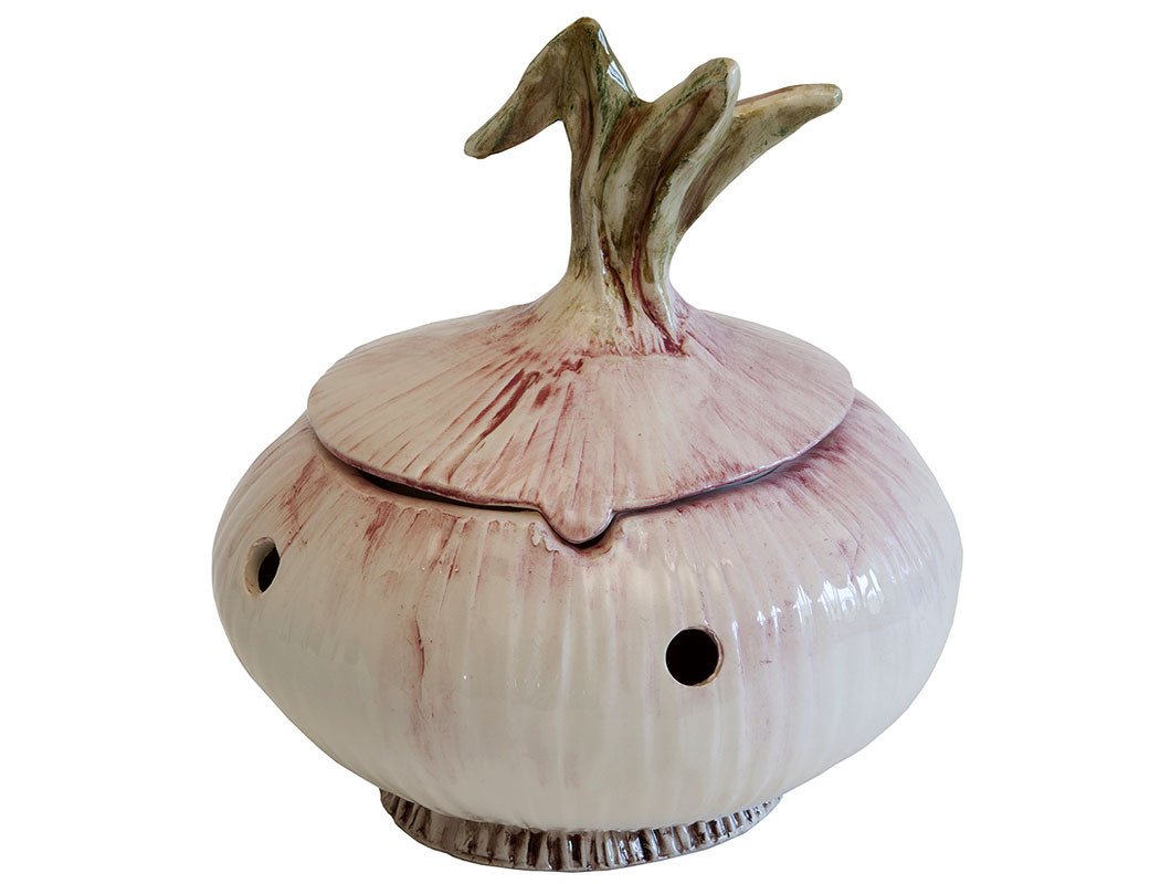 Virginia Casa Vorratsdose Weiß, Durchmesser 21 cm, Keramik, Handwäsche Empfohlen, Weiß, Motiv: Zwiebel von Virginia Casa