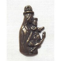 Bronze Gesegnete Jungfrau Maria Mit Jesuskind Medaille Katholiken von VirgoPotensSupplies