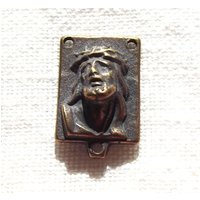 Jesus Gesicht Unsere Liebe Frau Von Mt Carmel Rosenkranz Herzstück Center Versorgung Teile von VirgoPotensSupplies