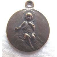 Bronze Jesuskind in Der Krippe Medaille Vp447 von VirgoPotensSupplies
