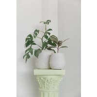 Olla Handgefertigtes Rattan Blumentopf Set Mit 2 Stück von ViridiLiving