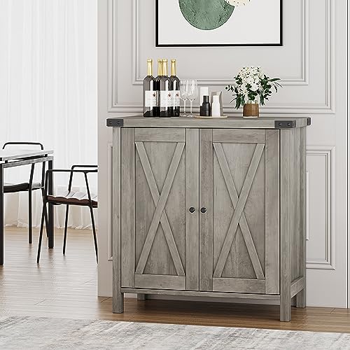 Virimolo Mehrzweck-Küchenschrank, 2 Türen, 76 x 40 x 80 cm, verstellbarer Eingangsschrank, Vintage-Stil, für Wohnzimmer Virimolo Mehrzweck-Küchenschrank, 2 Türen, 76 x 40 x 80 cm, verstellbarer Eingangsschrank, Vintage-Stil, für Wohnzimmer von Virimolo