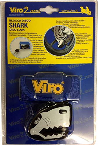 Viro 164 Bremsscheibenschloss SHARK, schwarz, Stange 5,5 mm, schwarz von Viro