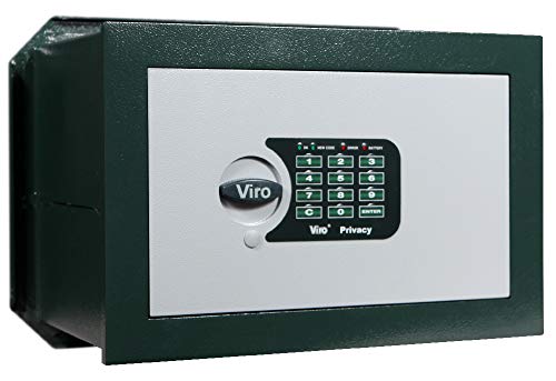 Viro | Elektronischer Datenschutztresor mit elektronischer Karte, zum Einbauen, komplett aus Stahl, 350 x 230 x 205 mm von Viro