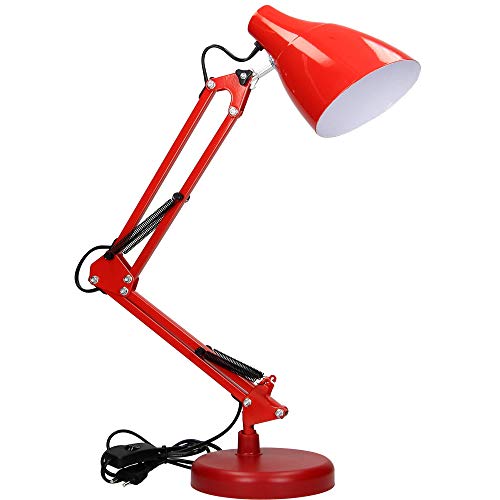 Virone DIAN Schreibtischlampe E27 60W Stahlbefestigung (Rot) von Virone